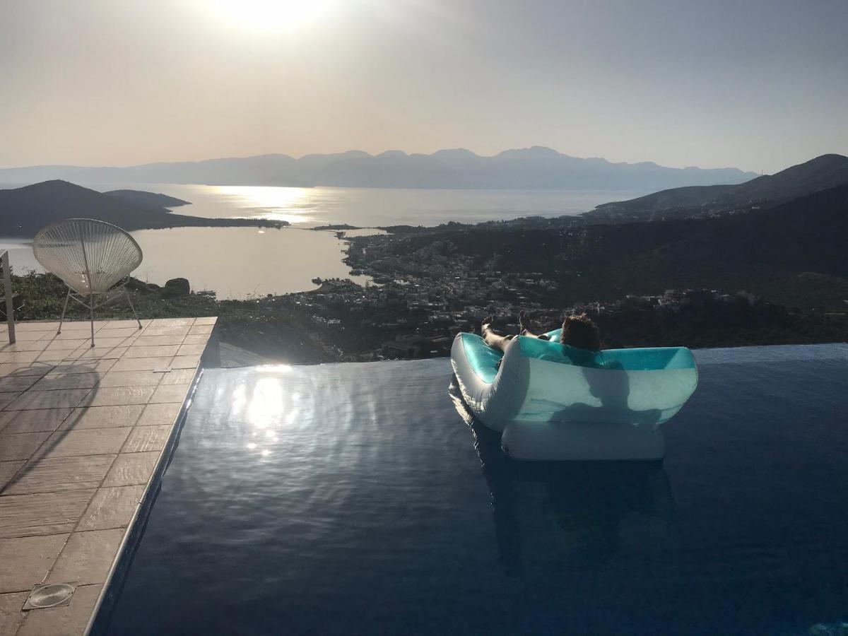 Villa Estee, Luxury Villa With Private Infinity Pool And Jacuzzi Elounda  Exterior photo