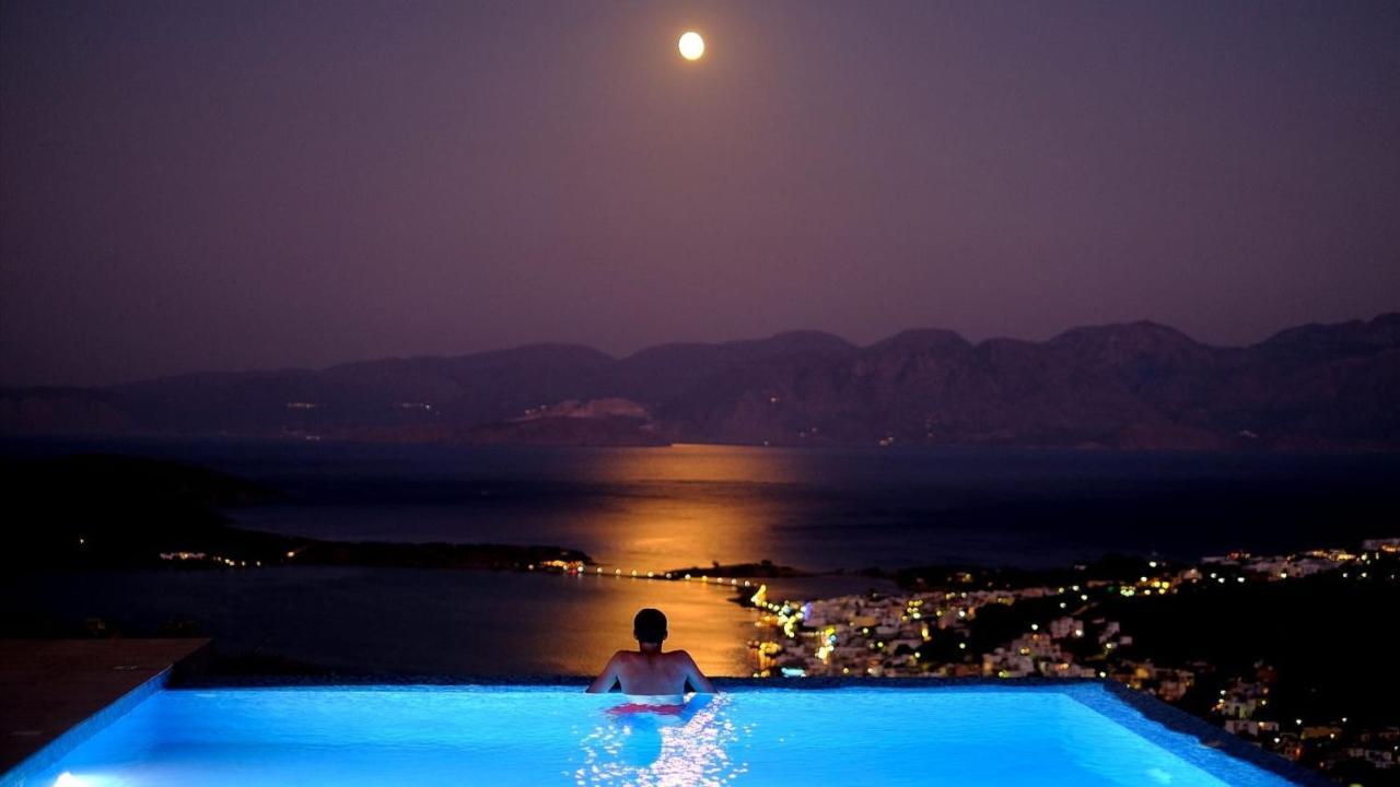 Villa Estee, Luxury Villa With Private Infinity Pool And Jacuzzi Elounda  Exterior photo