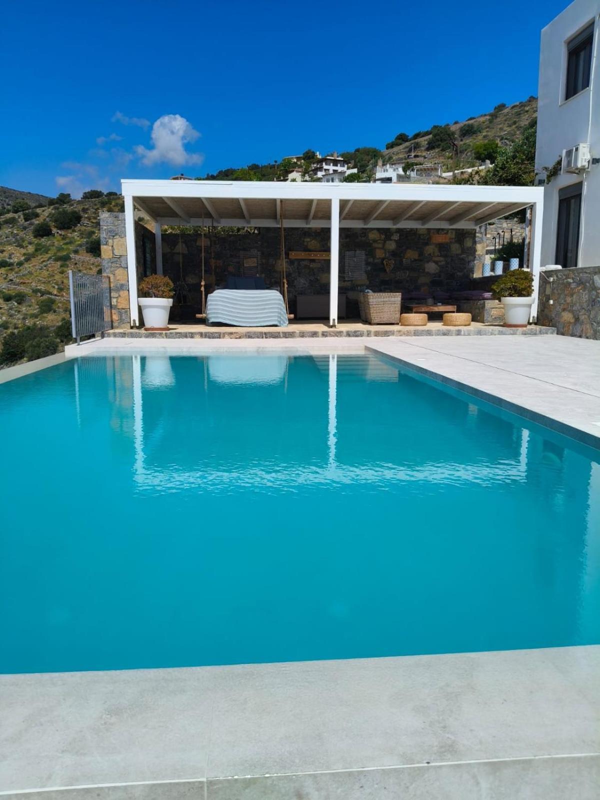 Villa Estee, Luxury Villa With Private Infinity Pool And Jacuzzi Elounda  Exterior photo