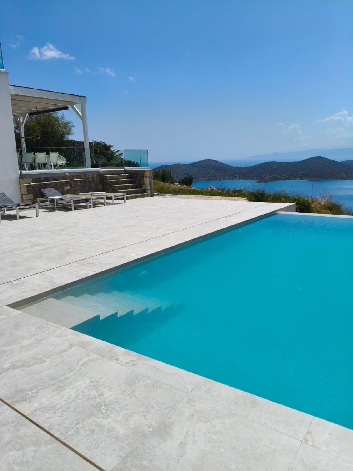 Villa Estee, Luxury Villa With Private Infinity Pool And Jacuzzi Elounda  Exterior photo