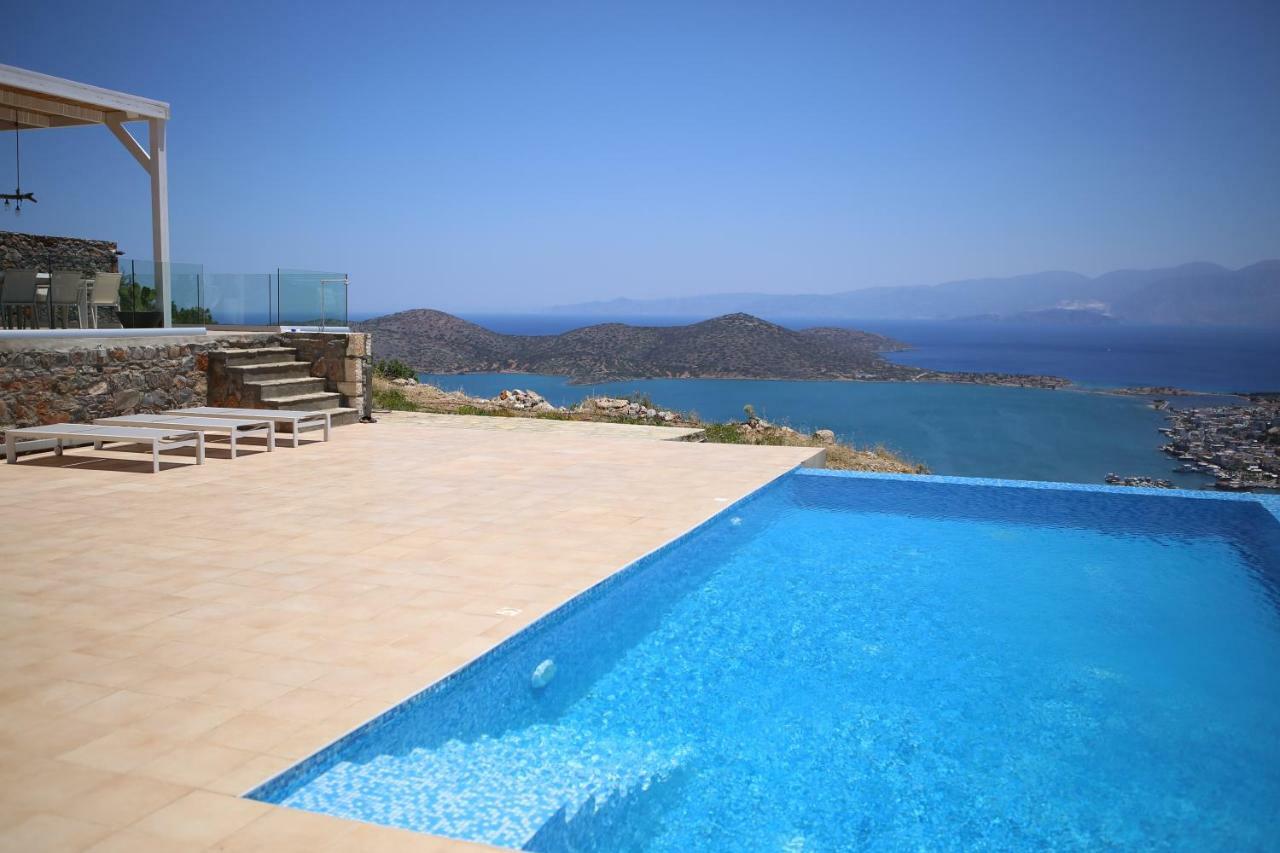 Villa Estee, Luxury Villa With Private Infinity Pool And Jacuzzi Elounda  Exterior photo
